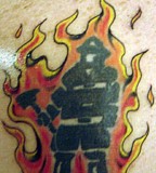 Amazing Firefighter Tattoo Irish Pictures