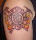 Firefighter Tattoo Maltese Cross Pictures