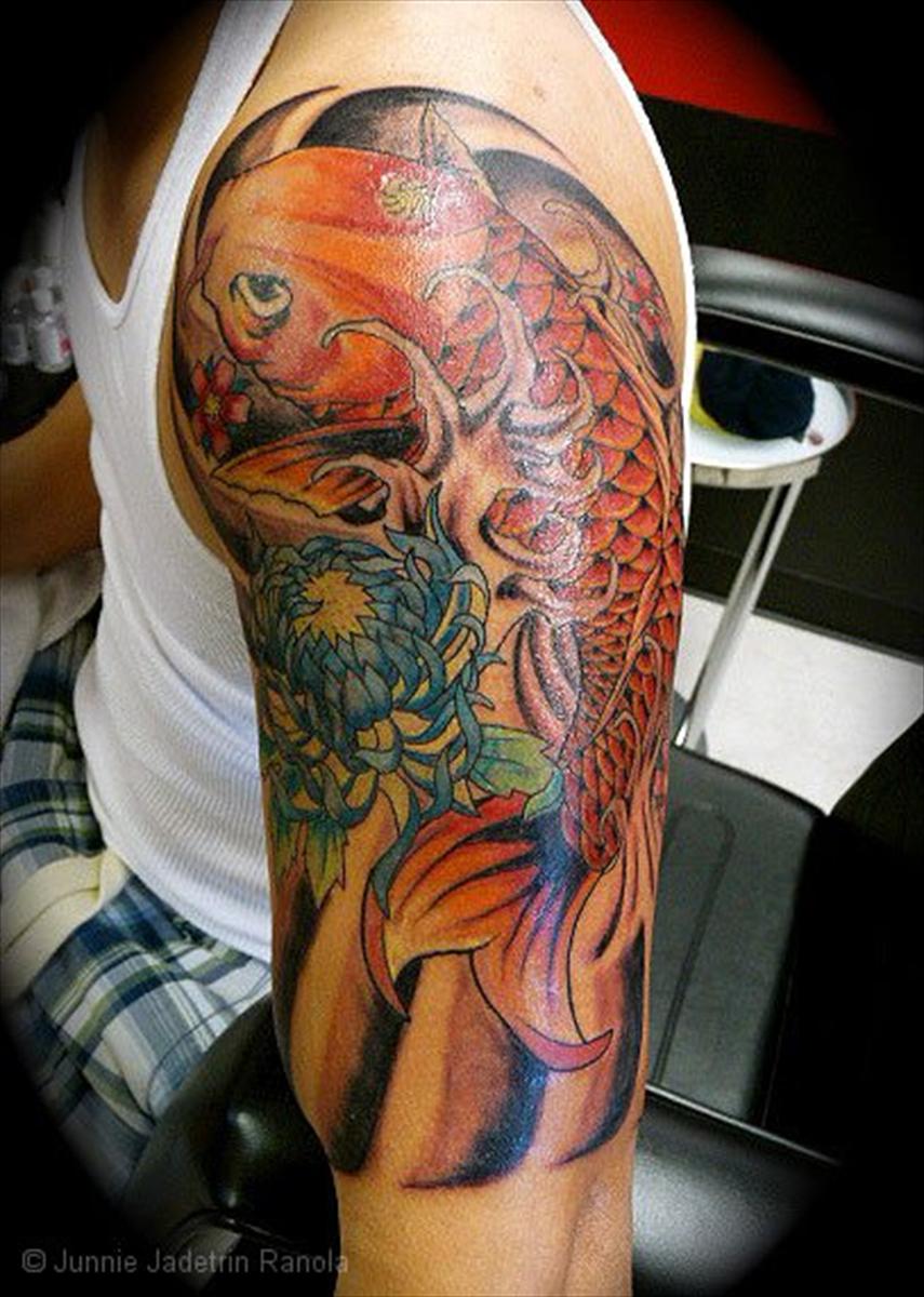 Amazing Colorful Koi Fish Tattoo For Men Tattoomagz › Tattoo