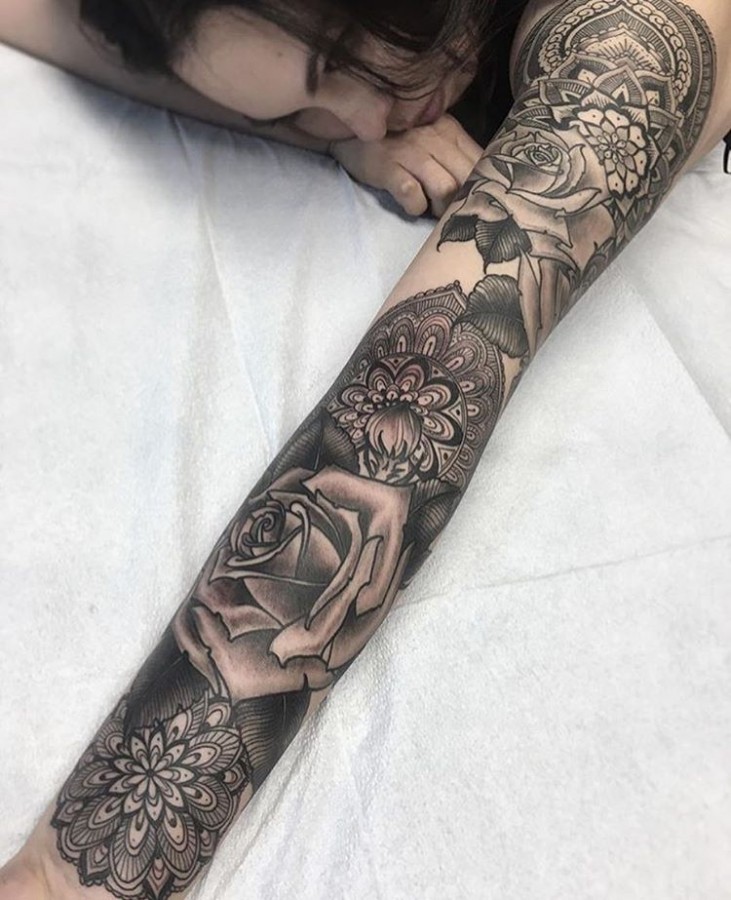 floral-full-sleeve-tattoo-by-josephhaefstattooer