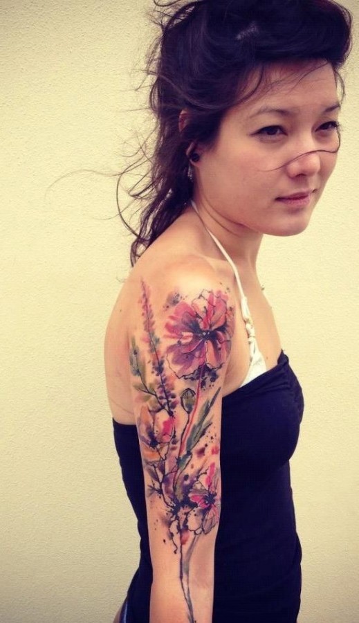 flower-sleeve-tattoo-by-tattrx