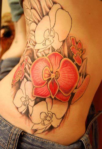 Orchid Flower Tattoos Design