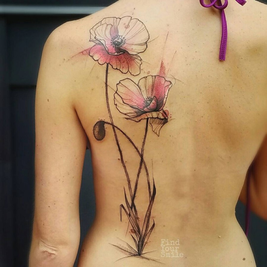 flower-watercolor-tattoo