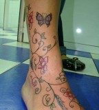 Lilly Tattoo On Foot For Girl