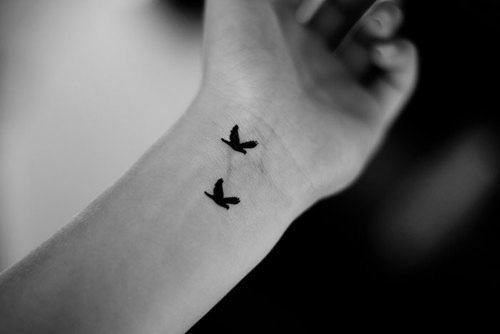 Charming Photo Of Flying Bird Silhouette Tattoo Inspiration