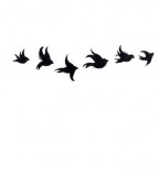 Appealing Flying Bird Silhouette Tattoo Ideas