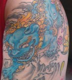 Finished Foo Dog Tattoo Picture