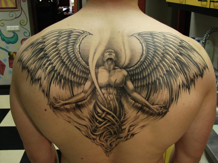 Guardian Angel Tattoos Design for Men