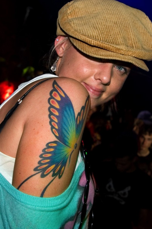 Arm Butterfly Tattoos