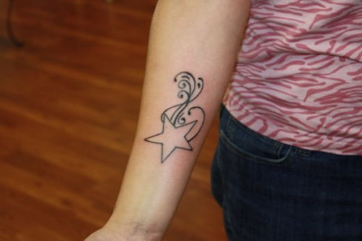 Cute Star Art Forearm Tattoos – Tattoo For Girls