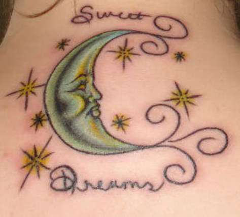 Sweet Dreams Tattoo Design For Girls