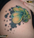 Flying Four Leaf Clover Clover Tattoo