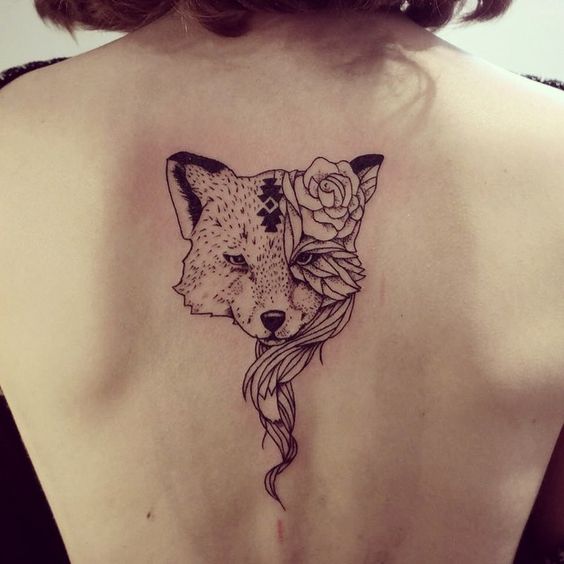 fox-on-back-autumn-tattoo