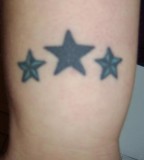 Three Stars Wrist Tattoos