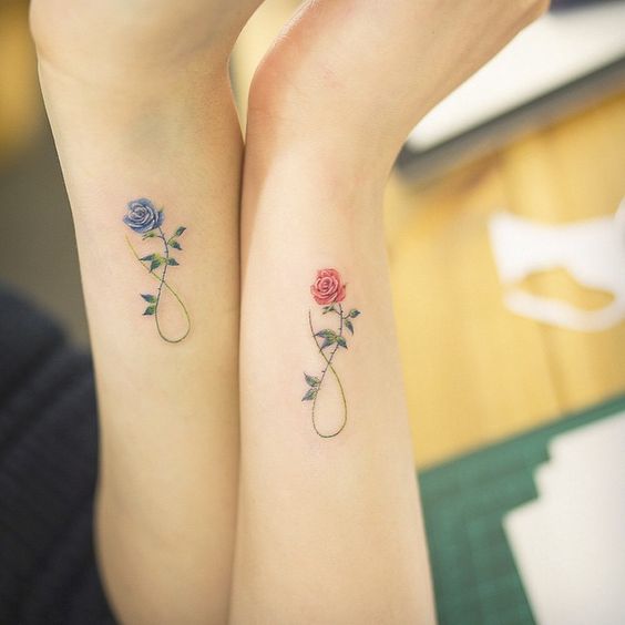 friendship flower tattoo
