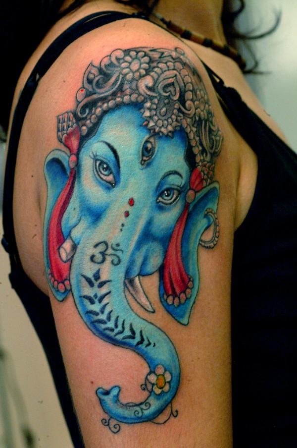Ganesh Tattoo By Adam Photos From Horimono Tattoo Studio