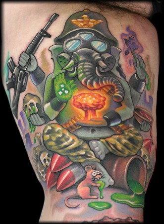 Looking For Unique Tattoos Apocalyptic Ganesh