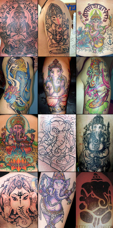 Notes From Somewhere Bizarre 12 Ganesh Tattoos