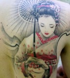Geisha Tattoos Realistic Geisha Tattoos Funny