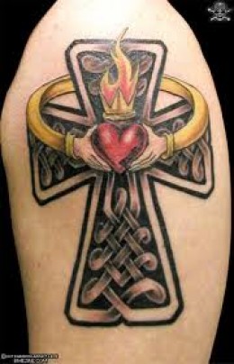 Eye-catching Cross Tattoo Design