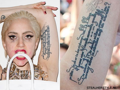 Lady Gagas Arm Tattoos & Meanings
