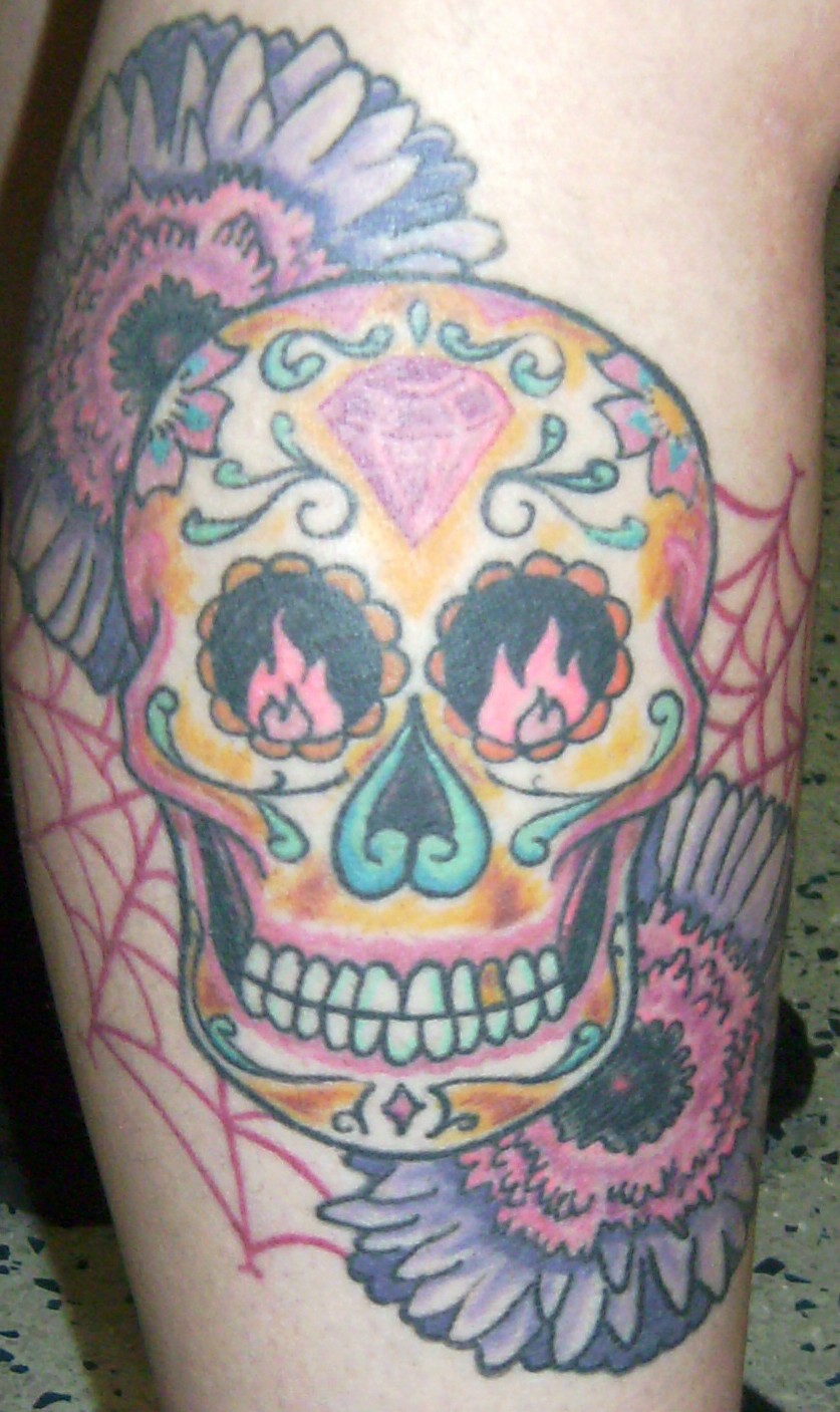 Sugar Skull Celebration Tattoo