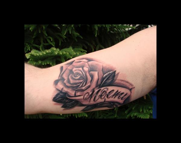 Beautiful Rose Tattoo Design for Girl from Goodfellas Tattoo Art Studio