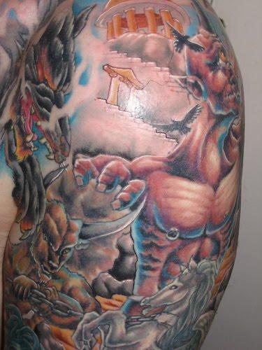 Exceptional Greek Mythology Tattoo Picture