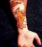 Beautiful Greek Arm Tattoo For The Women