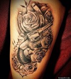Gun And Roses Tattoo By Big Gus Photo Gallery