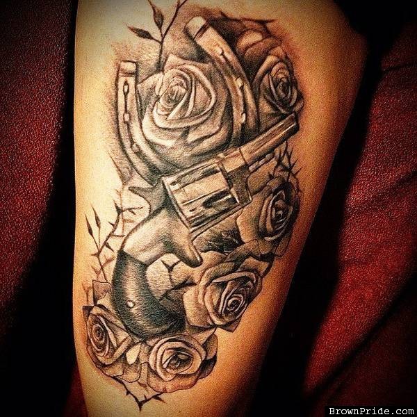 Gun And Roses Tattoo By Big Gus Photo Gallery