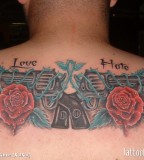 Guns And Roses Tattoo - Back Tattoo Design