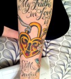 Sometimes Sweet Tattoo Love Padlock Wrist Tattoo