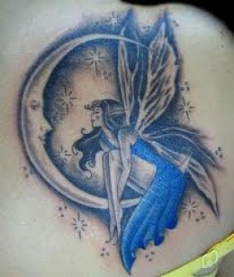 Fantastic Photo Of Fairy And Moon Tattoo Inspiration