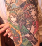 Legend of Zelda Half Sleeve Tattoo Design