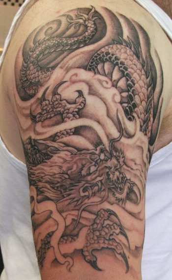 Dragon Sleeve Tattoos Design for Man