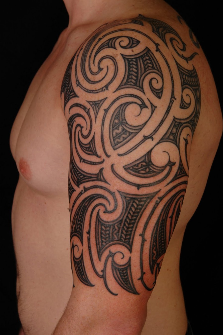 Exotic Half Sleeve Tattoo for Cool Man