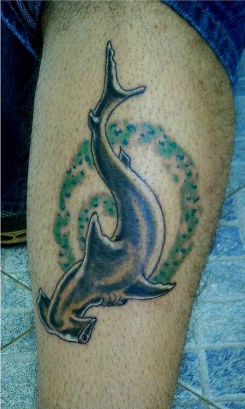 Tattoo Of Hammerhead Shark