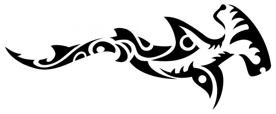 Classy Tribal Hammerhead Shark Tattoo