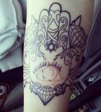 Gorgeous Hamsa Hand Tattoo