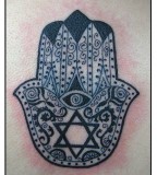 Beautiful Hamsa Tattoo Design 