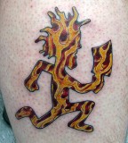 Flaming Hatchet Man Tattoo