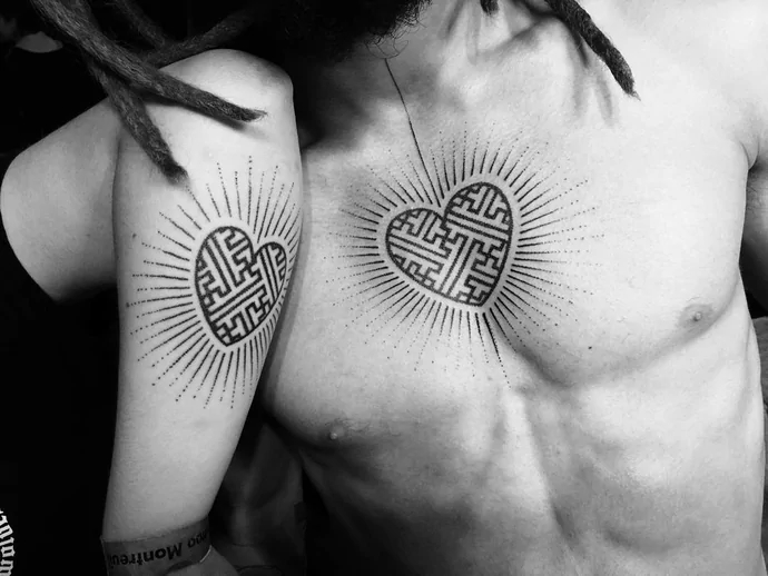 heart couple tattoo1