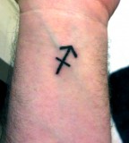 Sagittarius Wrist Tattoo On Deviantart