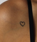 Simple Heart Tattoo on Wrist