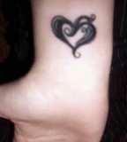Love Wrist Heart Tattoos