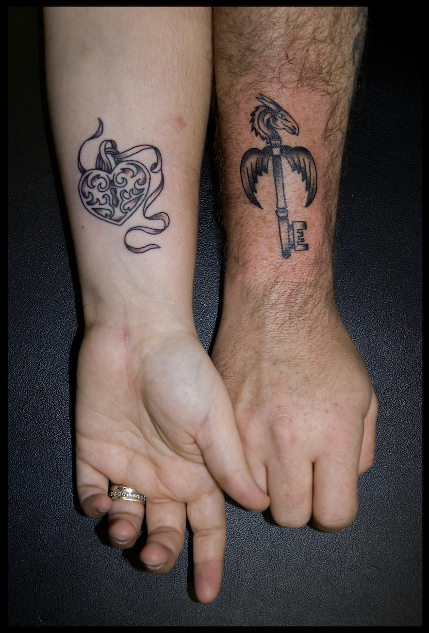 Wrist Tipping Tattoo Design