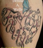 Faith And Hope Made Into A Heart Shaped Tattoo By Denise A Wells