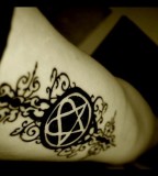 Awesome Heartagram Tattoo for Arm By Darkswall0w