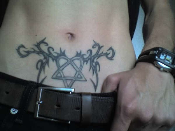 Him Heartagram Tattoo for Abs By Xxxl35l33xxx